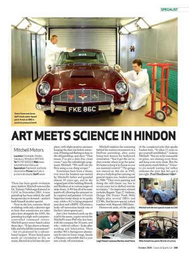Classic & Sports Car article: Art Meets Science in Hindon