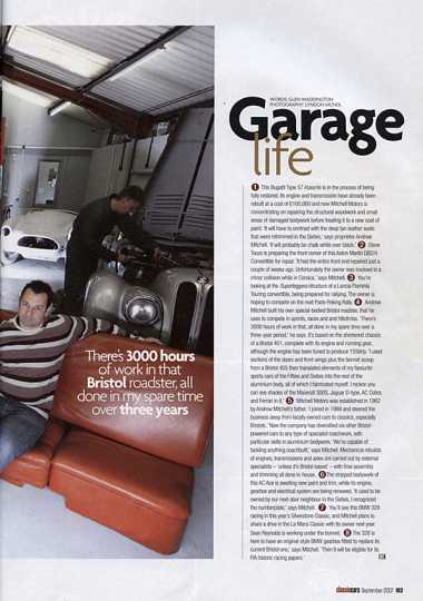 Classic Cars Magazine article: Garage Life pt2
